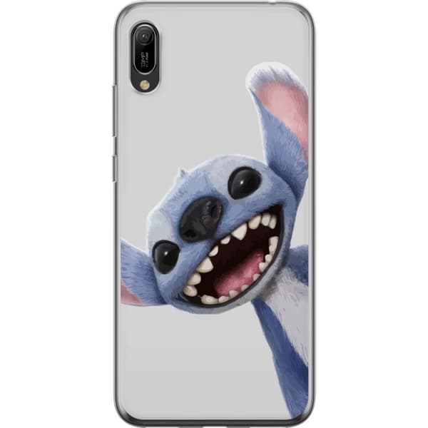 Huawei Y6 Pro (2019) Gennemsigtig cover Stitch i fart - Kawaii-design til fans & børn
