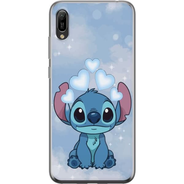 Huawei Y6 Pro (2019) Gennemsigtig cover Stitch Hoppende Glæde - Sjovt Design til Gave