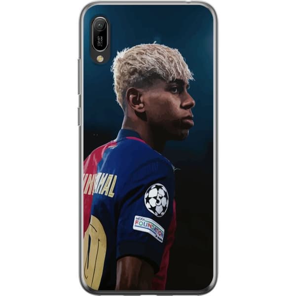 Huawei Y6 Pro (2019) Gennemsigtig cover Lamine Yamal - Barcelonas Wunderkind i fokus