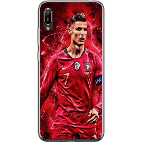 Huawei Y6 Pro (2019) Läpinäkyvä kuori Ronaldon Taidot - CR7 Suunnittelu Aidolle Kannattajalle