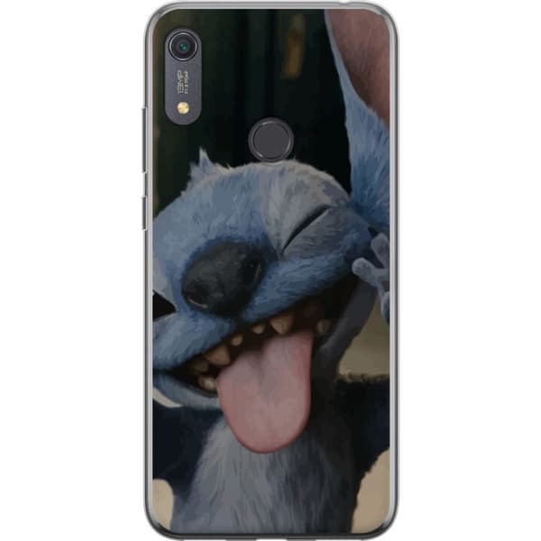 Huawei Y6s (2019) Läpinäkyvä kuori Stitch Söpö Alien - Sininen Suosikki Ulkoavaruudesta