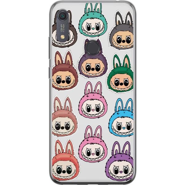 Huawei Y6s (2019) Gennemsigtig cover Labubu Macaron Monster - Nuttet Samlefigur med Stil