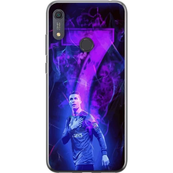 Huawei Y6s (2019) Genomskinligt Skal Ronaldo 7 – Fotbollslegend i Action för Fans