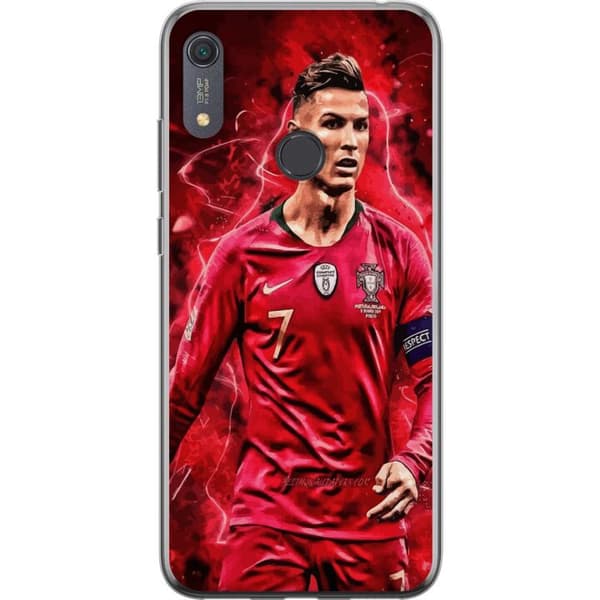 Huawei Y6s (2019) Gennemsigtig cover Ronaldo Færdigheder - CR7 Design for Ægte Fans