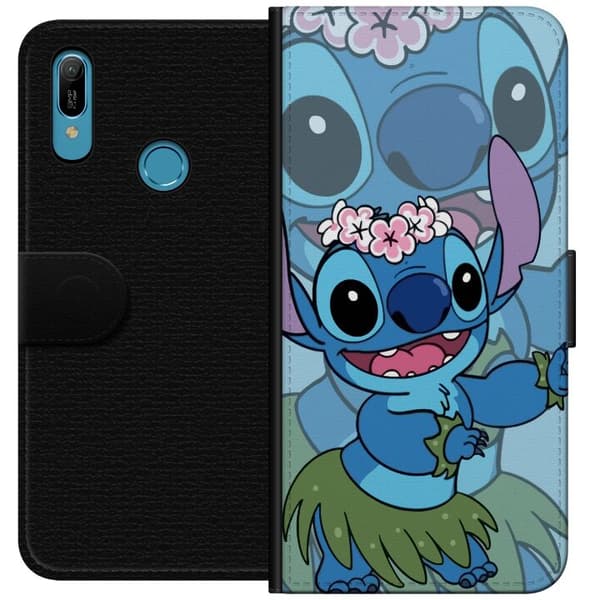 Huawei Y6 (2019) Lompakkokotelo Stitch tähtien alla - Taianomainen Anime-tyyli