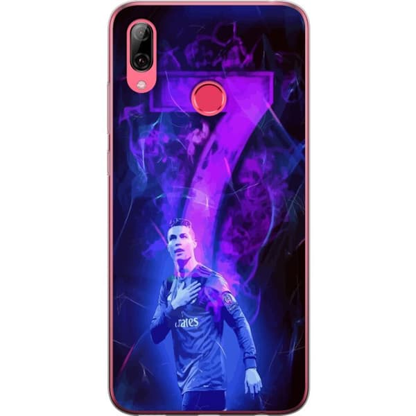 Huawei Y7 (2019) Gennemsigtig cover Ronaldo 7 - Fodboldlegende i Handling for Fans