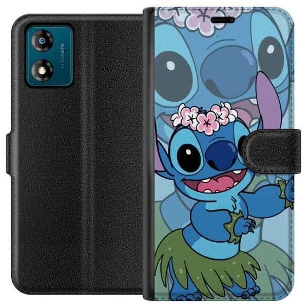 Motorola Moto E13 Plånboksfodral Stitch under Stjärnorna – Magisk Anime-stil