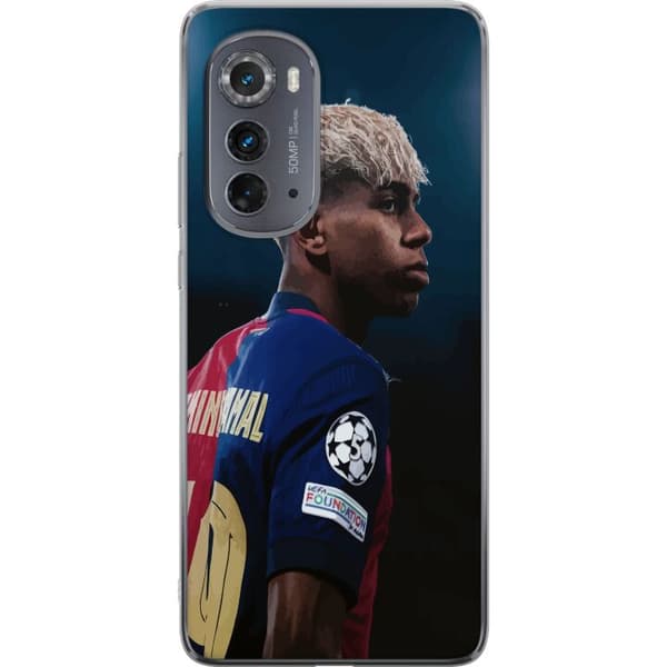 Motorola Edge (2022) Gennemsigtig cover Lamine Yamal - Barcelonas Wunderkind i fokus