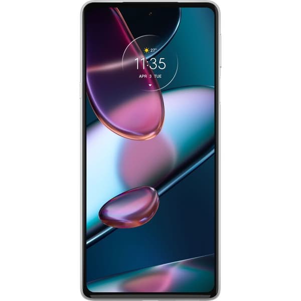 Motorola Edge 30 Pro Gennemsigtig cover Labubu Macaron Monster - Nuttet Samlefigur med Stil