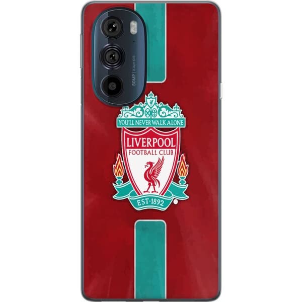Motorola Edge 30 Pro Läpinäkyvä kuori Liverpool FC - Klassinen jalkapallourheilu Punaisena