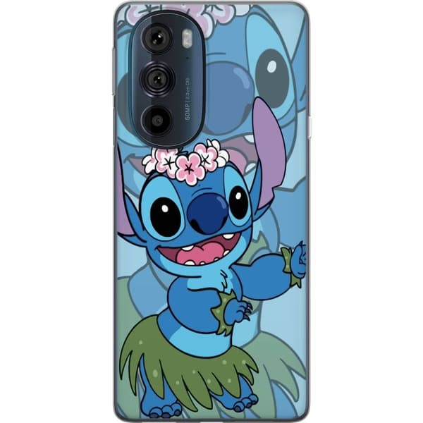 Motorola Edge 30 Pro Läpinäkyvä kuori Stitch tähtien alla - Taianomainen Anime-tyyli