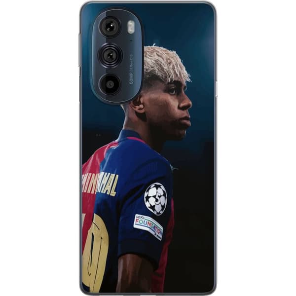 Motorola Edge 30 Pro Gjennomsiktig deksel Lamine Yamal - Barcelonas Wonderkid i Fokus