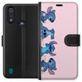 Miniatyrbillede 1 af 3: Motorola Moto E6i Tegnebogsetui  Stitch Grin & Leg – Perfekt til Telefoncovers eller Plakater