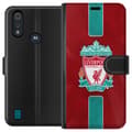 Miniatyrbillede 1 af 3: Motorola Moto E6i Tegnebogsetui Liverpool FC - Klassisk Fodboldstolthed i Rødt