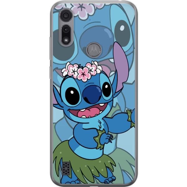 Motorola Moto E6i Genomskinligt Skal Stitch under Stjärnorna – Magisk Anime-stil