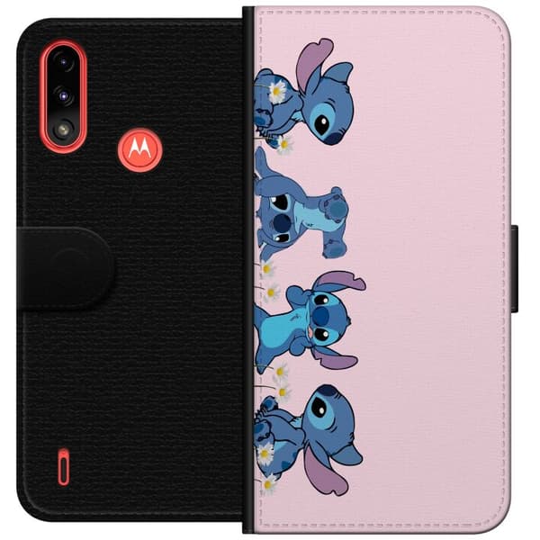 Motorola Moto E7 Power Lompakkokotelo  Stitch Nauru & Leikki – Täydellinen puhelinkoteloihin tai julisteisiin
