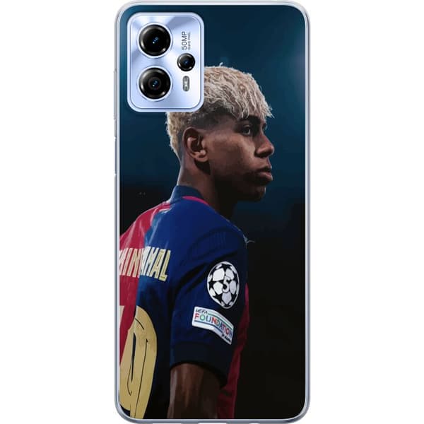 Motorola Moto G13 Gennemsigtig cover Lamine Yamal - Barcelonas Wunderkind i fokus