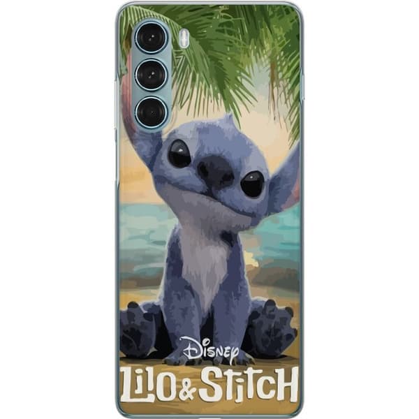 Motorola Moto G200 5G Genomskinligt Skal Stitch Kärleksfull – Med Hjärtan & Kawaii-känsla
