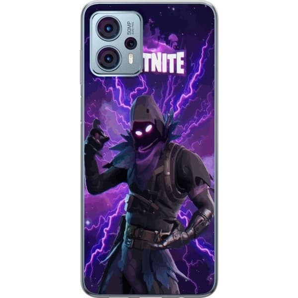 Motorola Moto G23 Gennemsigtig cover Fortnite Raven