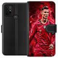 Miniatyrbillede 1 af 3: Motorola Moto G30 Tegnebogsetui Ronaldo Færdigheder - CR7 Design for Ægte Fans