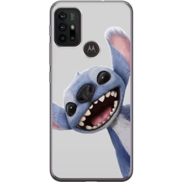 Motorola Moto G30 Läpinäkyvä kuori Stitch liikkeessä - Kawaii-suunnittelu faneille ja lapsille