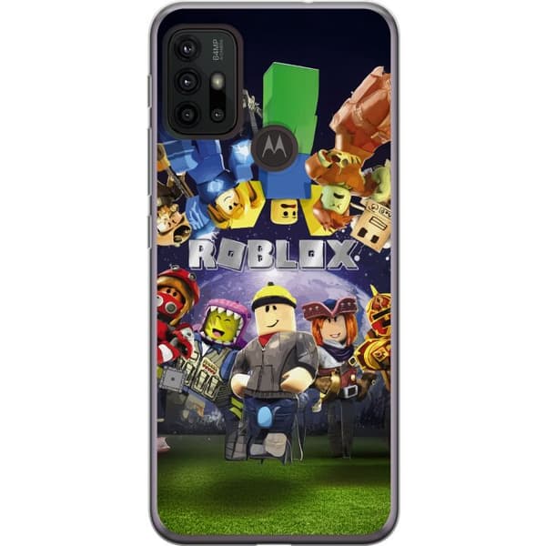Motorola Moto G30 Gennemsigtig cover Roblox Verden - Gaming Eventyr for Børn og Unge