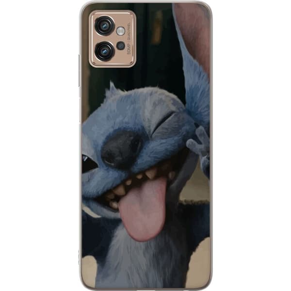 Motorola Moto G32 Genomskinligt Skal Stitch Söt Alien – Blå Favorit från Yttre Rymden