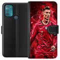 Miniatyrbillede 1 af 3: Motorola Moto G50 Tegnebogsetui Ronaldo Færdigheder - CR7 Design for Ægte Fans