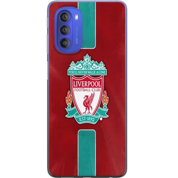 Motorola Moto G51 5G Gjennomsiktig deksel Liverpool FC - Klassisk Fotballstolthet i Rødt