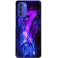 Miniatyrbillede 1 af 3: Motorola Moto G51 5G Gennemsigtig cover Ronaldo 7 - Fodboldlegende i Handling for Fans