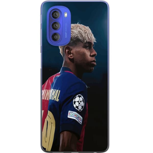 Motorola Moto G51 5G Gjennomsiktig deksel Lamine Yamal - Barcelonas Wonderkid i Fokus