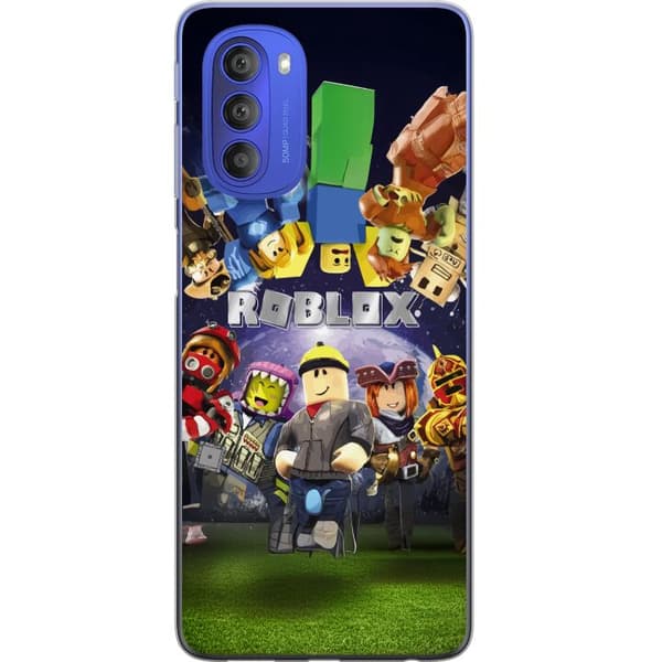 Motorola Moto G51 5G Gjennomsiktig deksel Roblox Verden - Spilleventyr for Barn og Ungdom