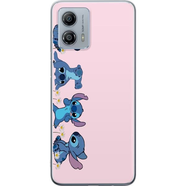 Motorola Moto G53 Gennemsigtig cover  Stitch Grin & Leg – Perfekt til Telefoncovers eller Plakater