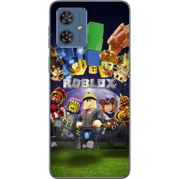Motorola Moto G54 Gennemsigtig cover Roblox Verden - Gaming Eventyr for Børn og Unge