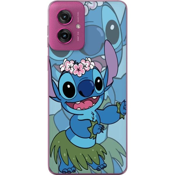 Motorola Moto G55 Genomskinligt Skal Stitch under Stjärnorna – Magisk Anime-stil