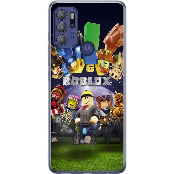Motorola Moto G60S Gjennomsiktig deksel Roblox Verden - Spilleventyr for Barn og Ungdom