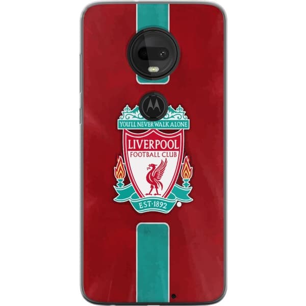 Motorola Moto G7 Gennemsigtig cover Liverpool FC - Klassisk Fodboldstolthed i Rødt