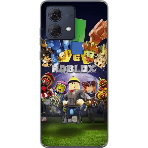 Motorola Moto G84 Gennemsigtig cover Roblox Verden - Gaming Eventyr for Børn og Unge
