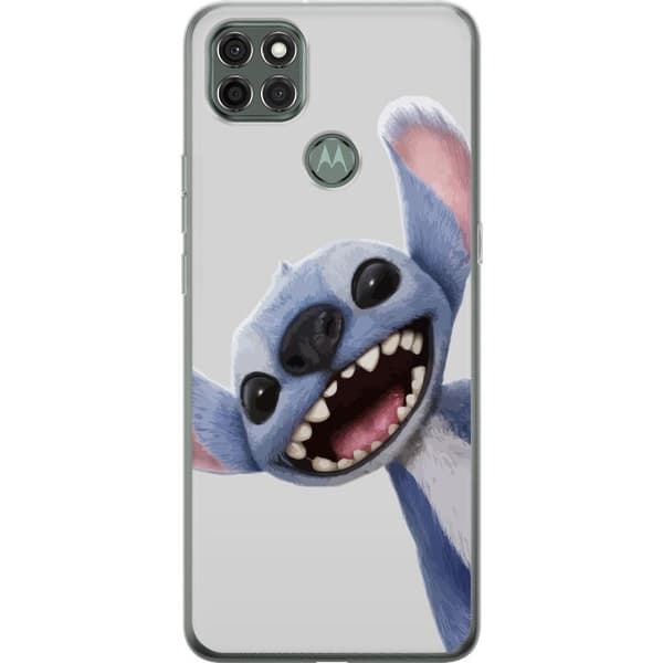 Motorola Moto G9 Power Gennemsigtig cover Stitch i fart - Kawaii-design til fans & børn