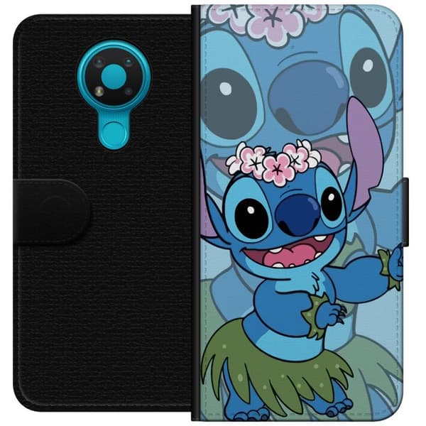 Nokia 3.4 Tegnebogsetui Stitch under Stjernerne - Magisk Anime-stil