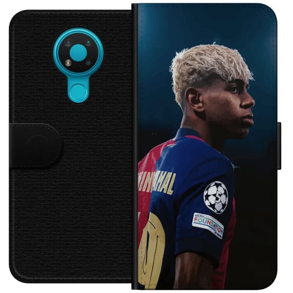 Nokia 3.4 Plånboksfodral Lamine Yamal – Barcelonas Wonderkid i Fokus