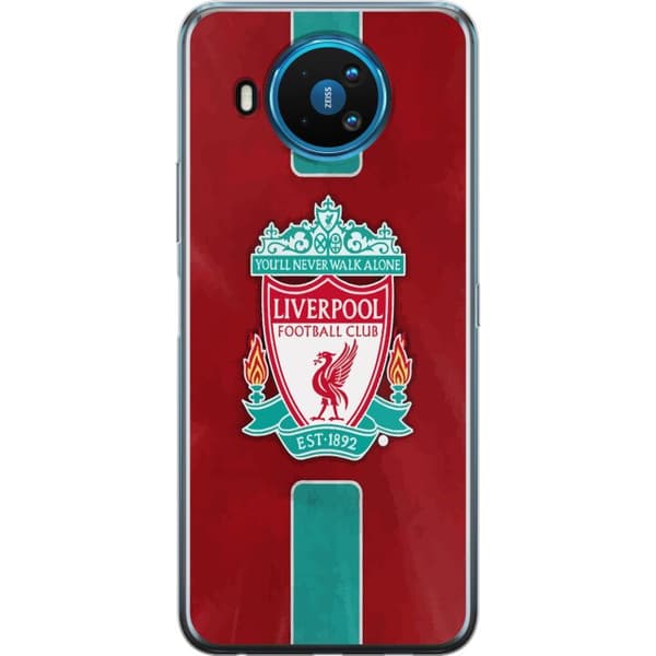 Nokia 8.3 5G Gennemsigtig cover Liverpool FC - Klassisk Fodboldstolthed i Rødt