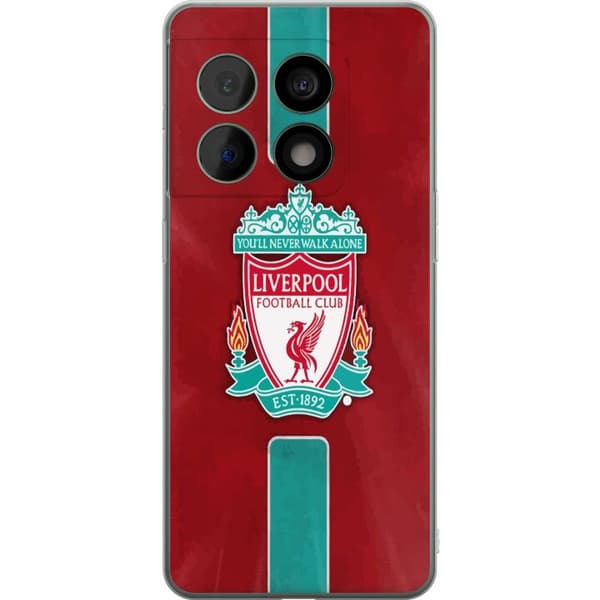 OnePlus 10 Pro Läpinäkyvä kuori Liverpool FC - Klassinen jalkapallourheilu Punaisena