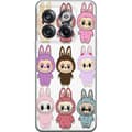 Miniatyrbillede 1 af 3: OnePlus 10T Gennemsigtig cover Labubu Pink Monster - Popkunst med Kawaii-touch