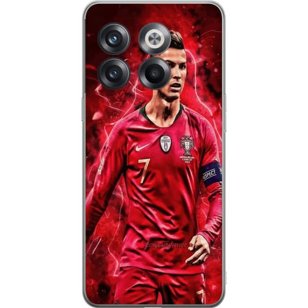 OnePlus 10T Gennemsigtig cover Ronaldo Færdigheder - CR7 Design for Ægte Fans