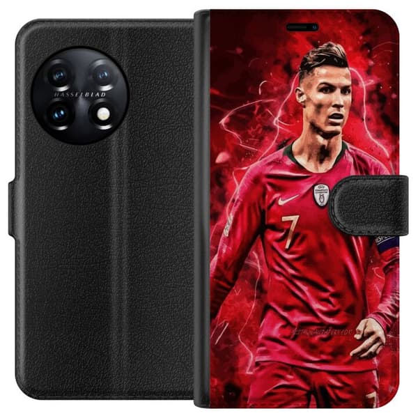 OnePlus 11 Lommeboketui Ronaldo Ferdigheter - CR7 Design for Ekte Supportere
