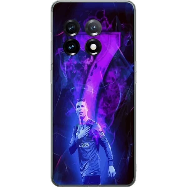 OnePlus 11 Gjennomsiktig deksel Ronaldo 7 - Fotballlegenden i Aksjon for Fans