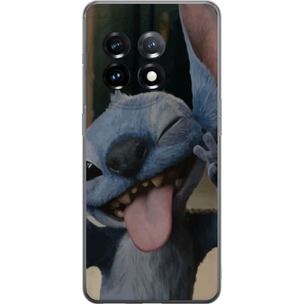 OnePlus 11R Läpinäkyvä kuori Stitch Söpö Alien - Sininen Suosikki Ulkoavaruudesta