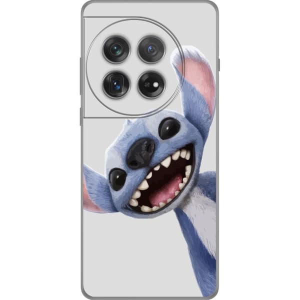 OnePlus 12 Läpinäkyvä kuori Stitch liikkeessä - Kawaii-suunnittelu faneille ja lapsille