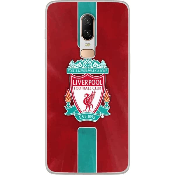 OnePlus 6 Gjennomsiktig deksel Liverpool FC - Klassisk Fotballstolthet i Rødt